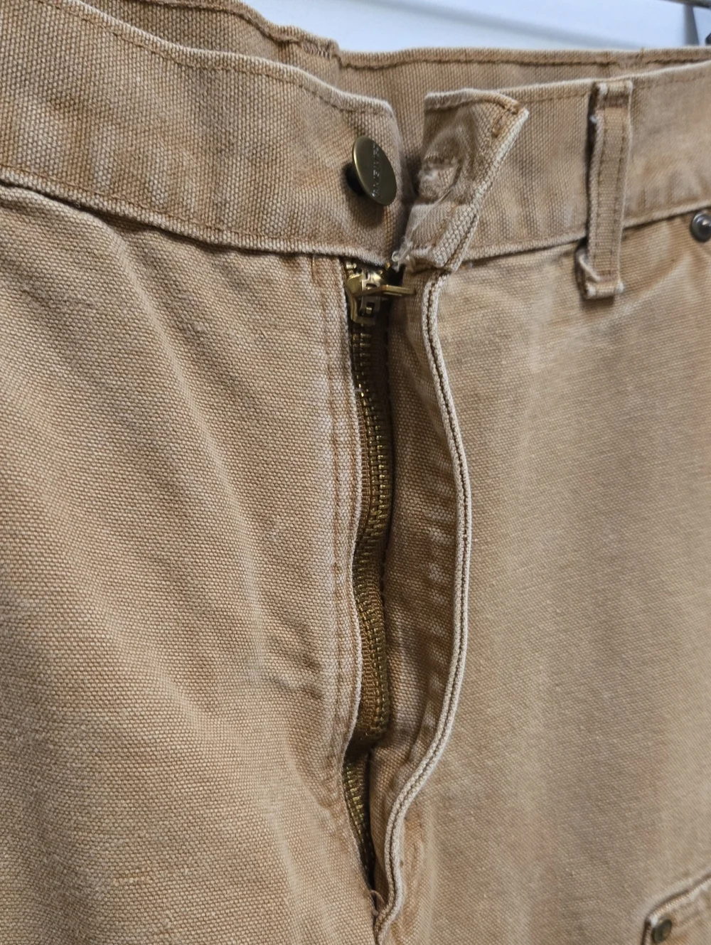 Carhartt B136 Brown Double Knee Duck Work Pants 36x32 Carpenter Dungaree